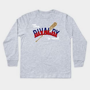 NYY and BOS Rivalry is Real Kids Long Sleeve T-Shirt